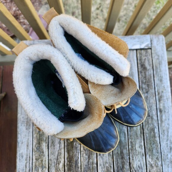 Sorel Tan Caribou Natural Rubber Wool Womens Size 9 Winter Snow Boot NL 1005-280 - Picture 6 of 10